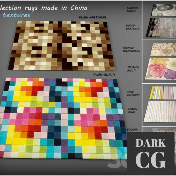 3D Model Collection of carpets from China
