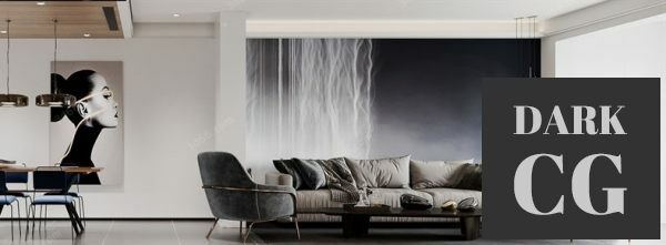 3D Scene Modern Style Living Room 2020 A093 Corona