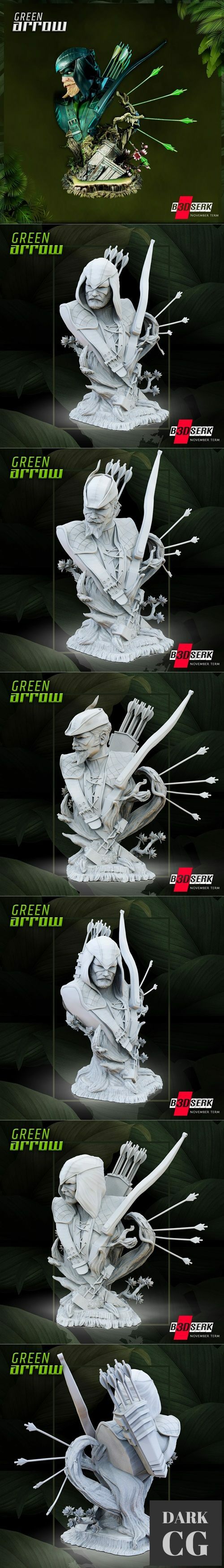 3D Model Green Arrow Bust 3D Print