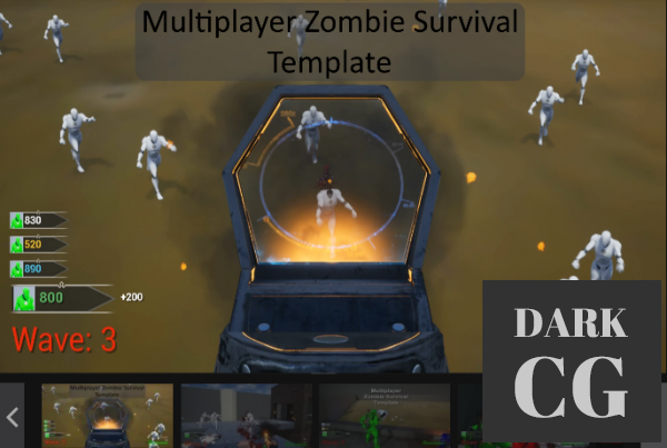 Unreal Engine Marketplace Multiplayer Zombie Survival Template