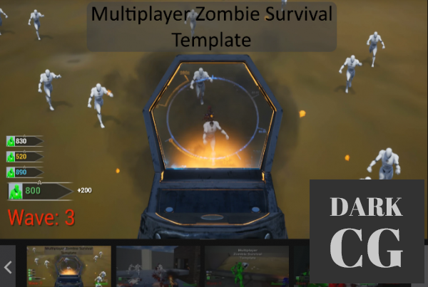 Unreal Engine Marketplace – Multiplayer Zombie Survival Template