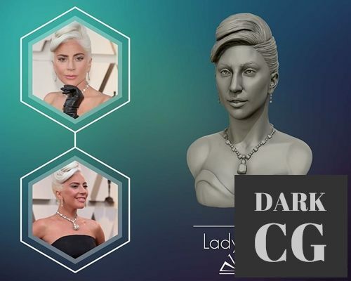 3D Model Lady Gaga Bust 3D Print