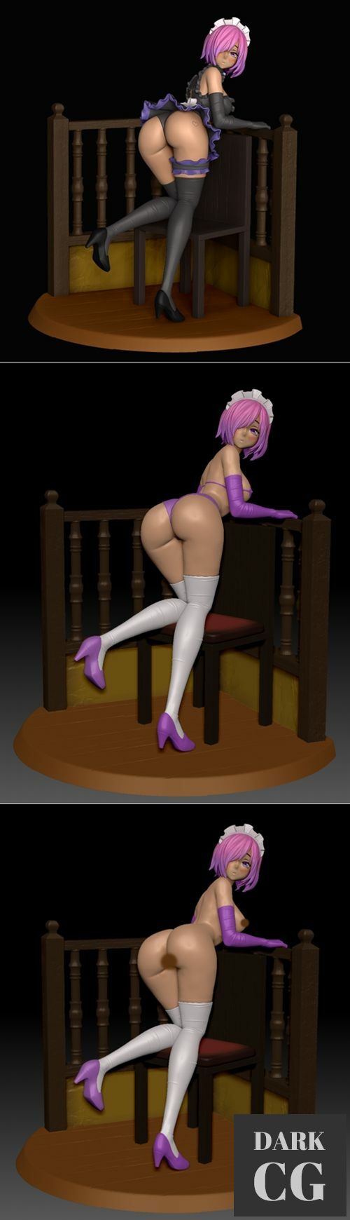 3D Model Fate Mash Maid 3D Print