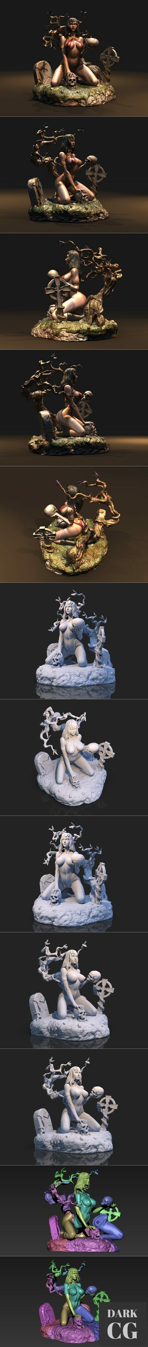 3D Model Vampirella Original version 3D Print