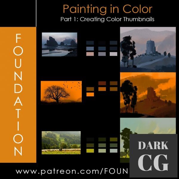 Foundation Patreon Painting in Color Creating Color Thumbnails