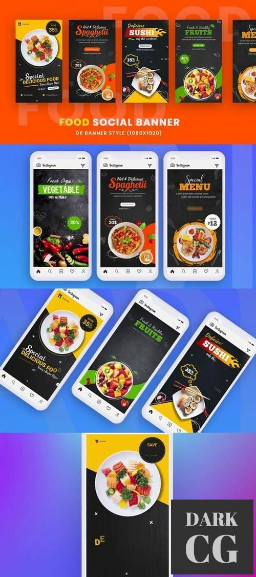 Food Promo Stories Instagram Stories Pack 34766093