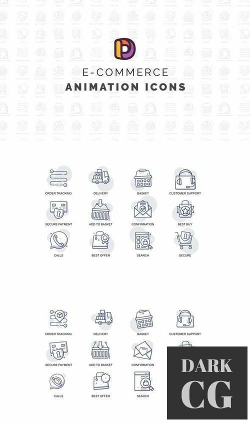 E ommerce Animation Icons 34760146