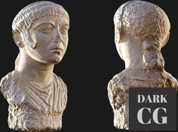 3D Model Stone Carved 2 Megascan 8k 3D Asset