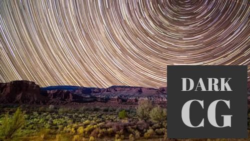 MotionArray Star Trails Over Capitol Reef Desert 578197