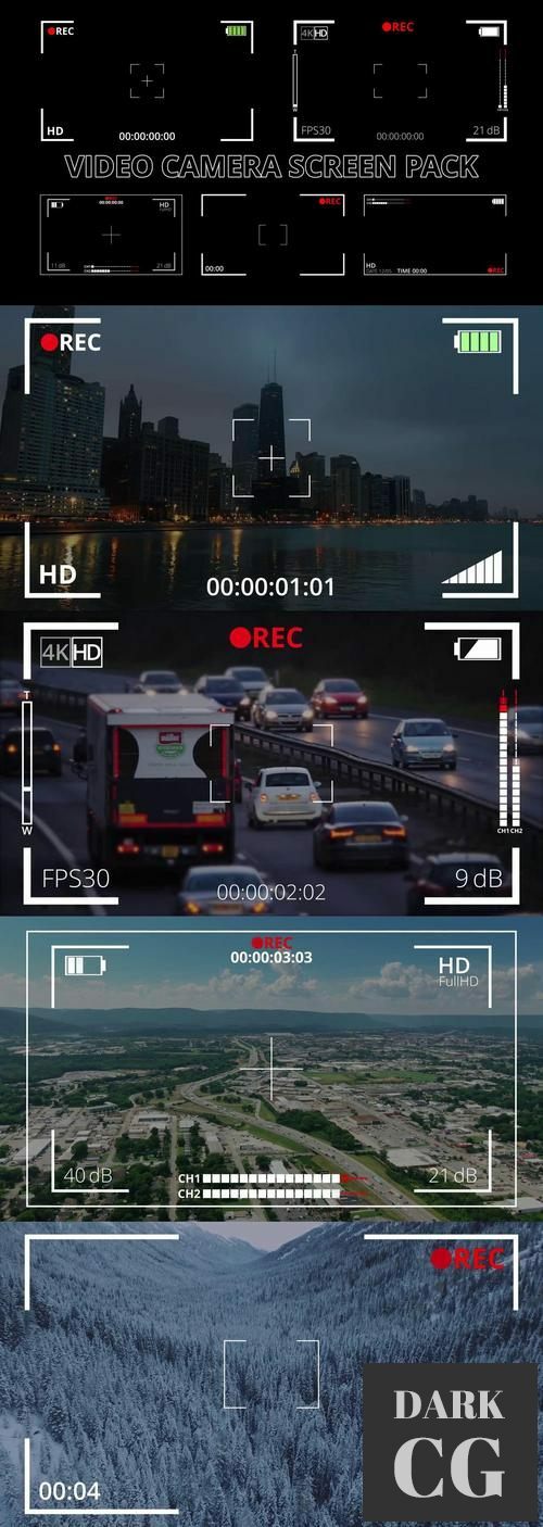 MotionArray – Video Camera Screen Pack 951652