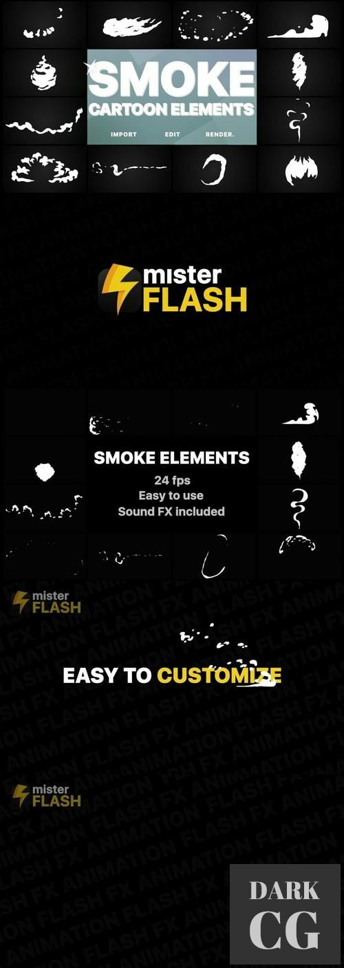 MotionArray – Flash FX Cartoon Smoke 1040803