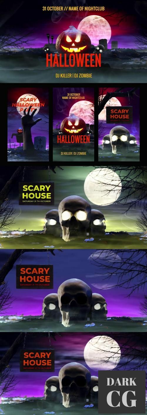 MotionArray Cinematic Halloween Pack 1040021