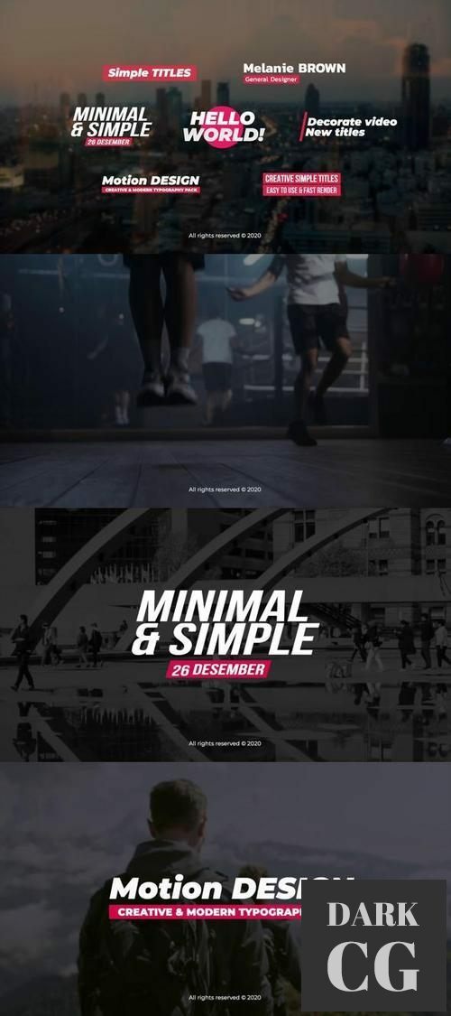 Simple Titles After Effects 34773504