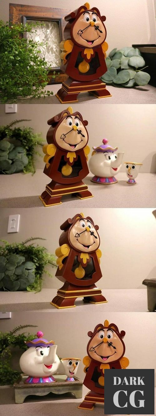 Cogsworth - Beauty and the Beast – 3D Print