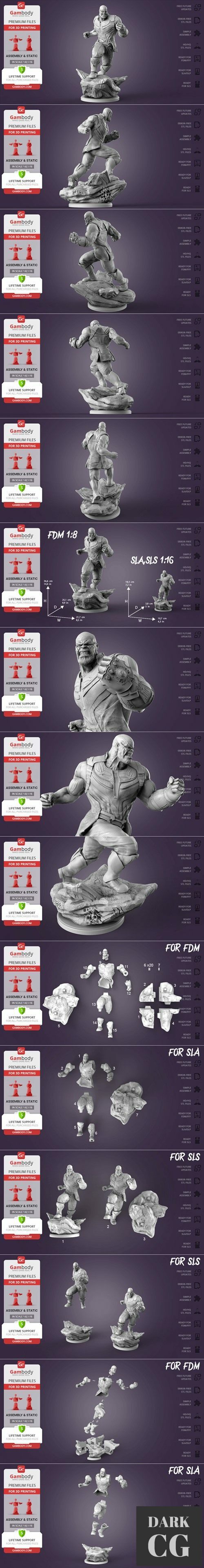 3D Model Thanos in Action 3D Print