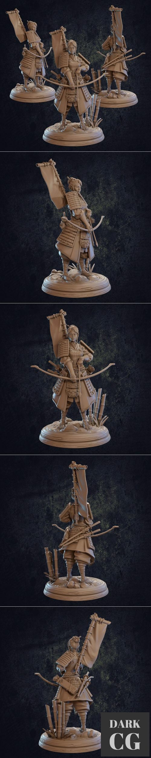 3D Model Sakura Female Archer 3D Print
