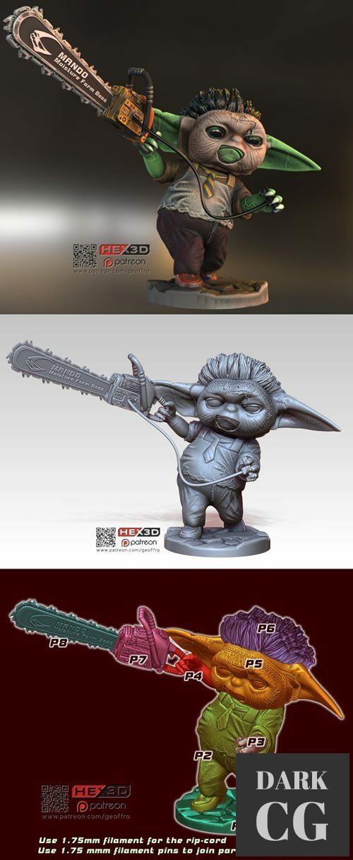 3D Model Baby Leatherface 3D Print