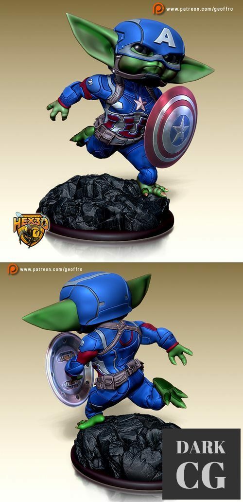 3D Model Captain Grogu 3D Print