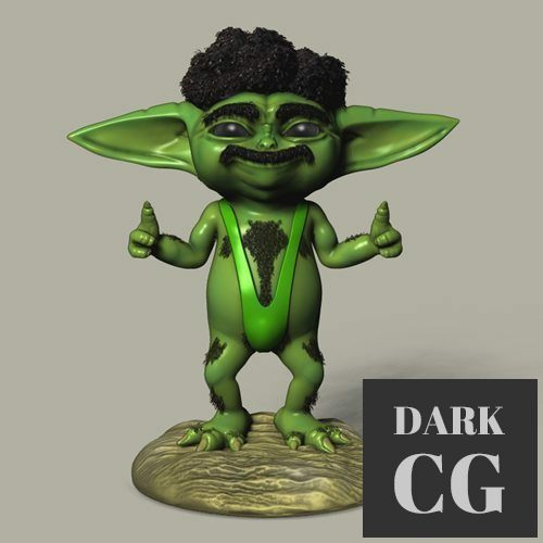 3D Model Grogu Borat 3D Print