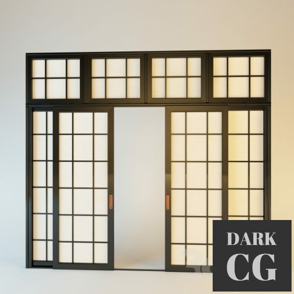 3D Model Japanese doors