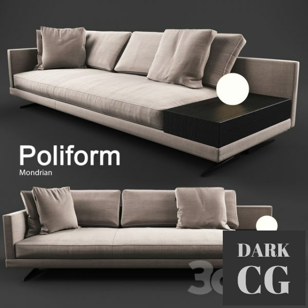 3D Model Poliform Mondrian Sofa