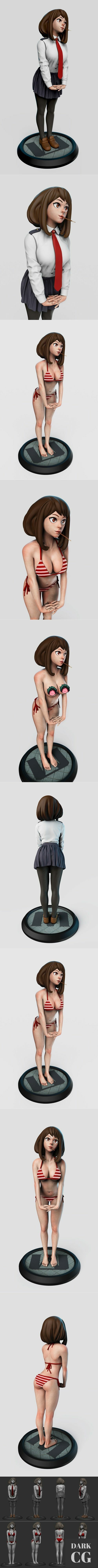 Uraraka School Dress – 3D Print