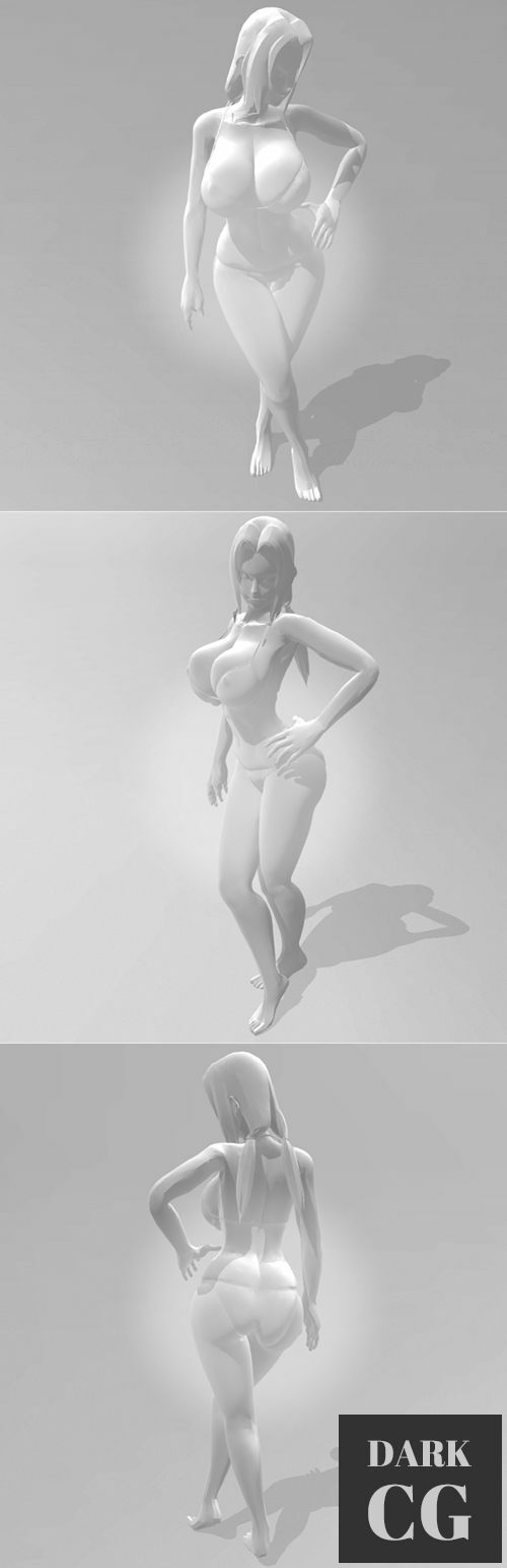 3D Model Naruto Tsunade 3D Print