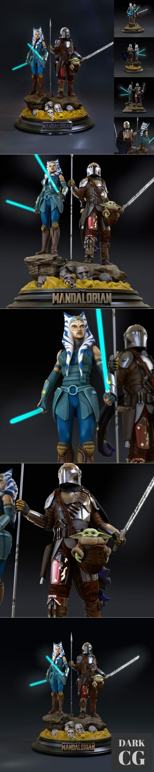 3D Model Mandalorian and Asoka