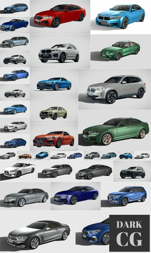 BMW 3D Car Collection 2019 2022 FBX
