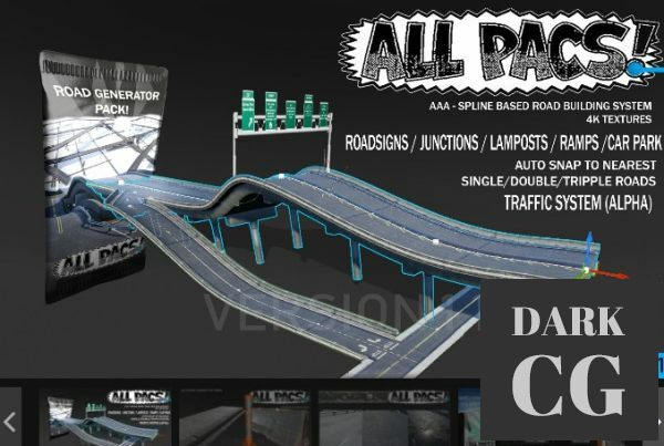 Unreal Engine Marketplace Roads Generator Pack