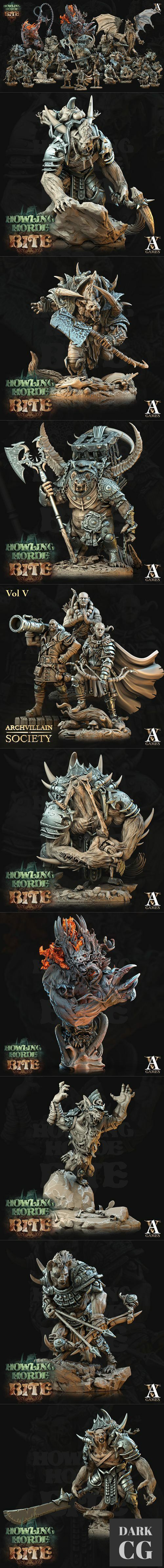 Archvillain Games Howling Horde - Bite – 3D Print