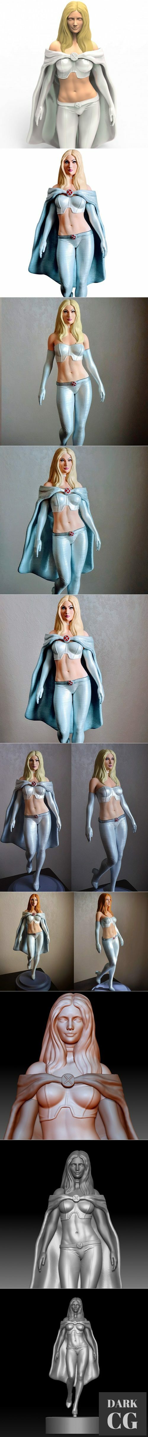 3D Model Marvel Comics Emma Frost 3D Print