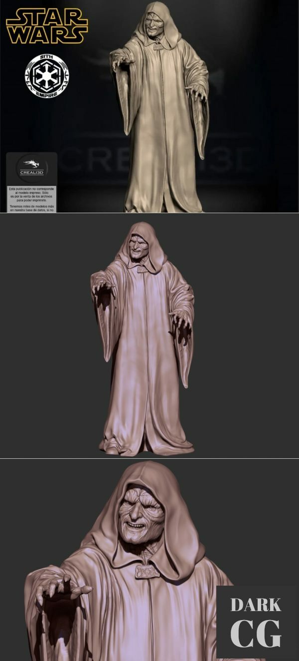 3D Model Darth Sidious