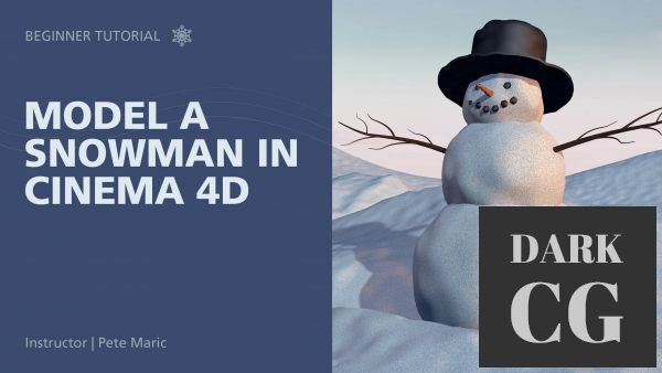 Model a Snowman in Cinema 4D Beginner Course