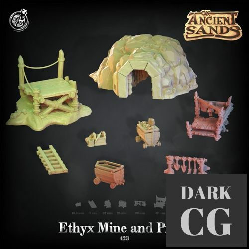 3D Model Ethyx Mine and Props 3D Print
