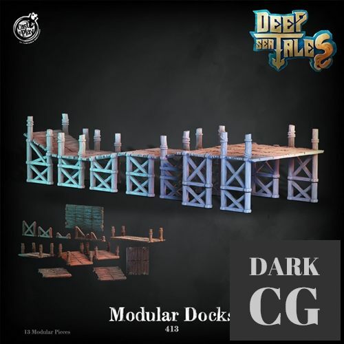 3D Model Modular Docks 3D Print