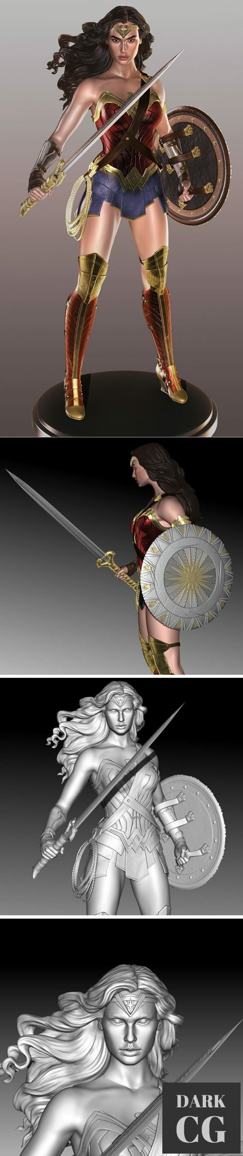 Wonder Woman Gal Gadot – 3D Print