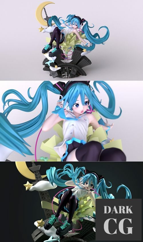 Hatsune Miku - Lyns – 3D Print