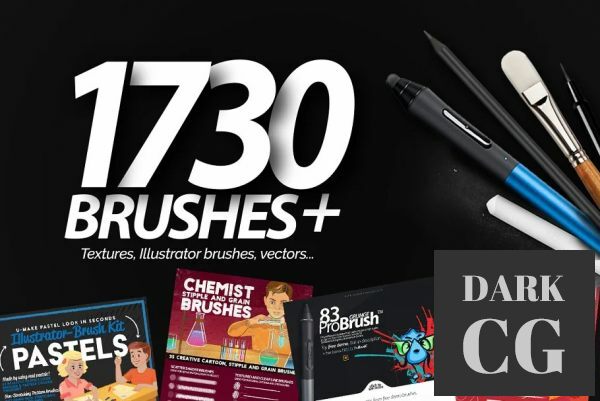 1730+ Illustrator Brushes BUNDLE