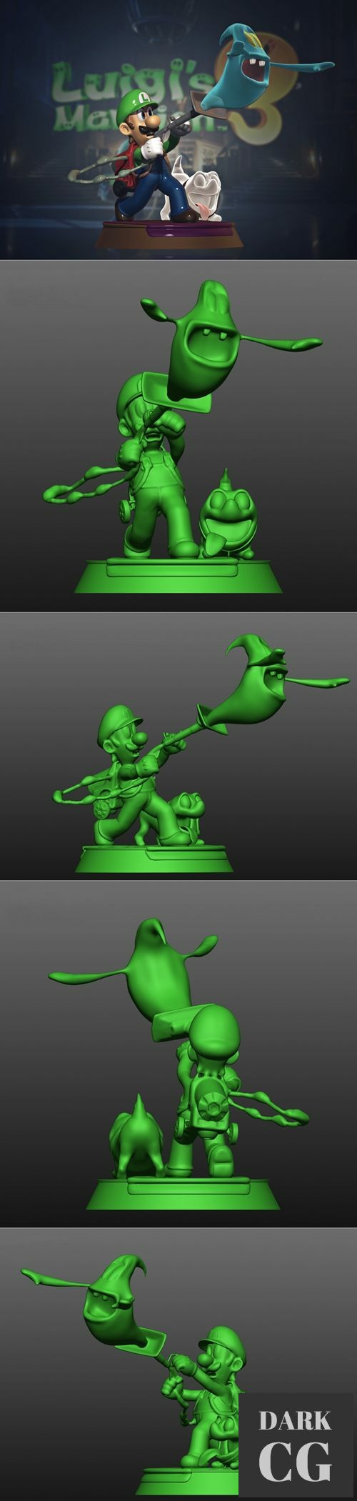 3D Model Luigis Mansion 3D Print