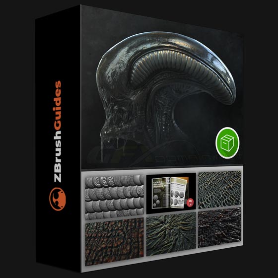 ZBrush Guides Giger Beksinski tribute brushes pack for ZBrush