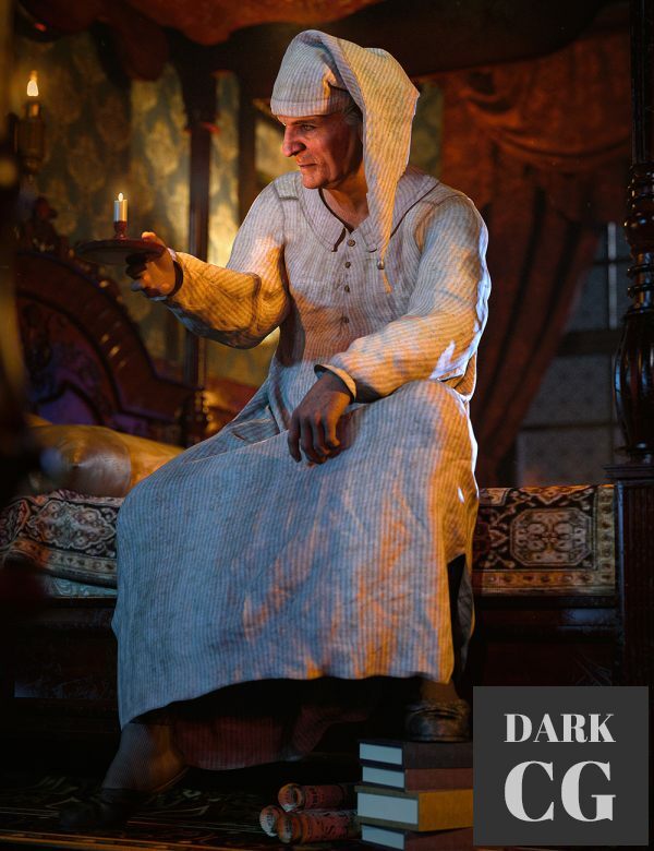 dForce Men’s Victorian Nightclothes for Genesis 8.1 Males Daz3D, Poser: dForce Men’s Victorian Nightclothes for Genesis 8.1 Males