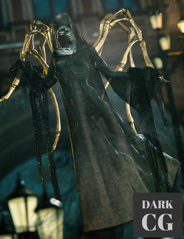 Daz3D, Poser: dForce Spectre Outfit for Genesis 8 Females