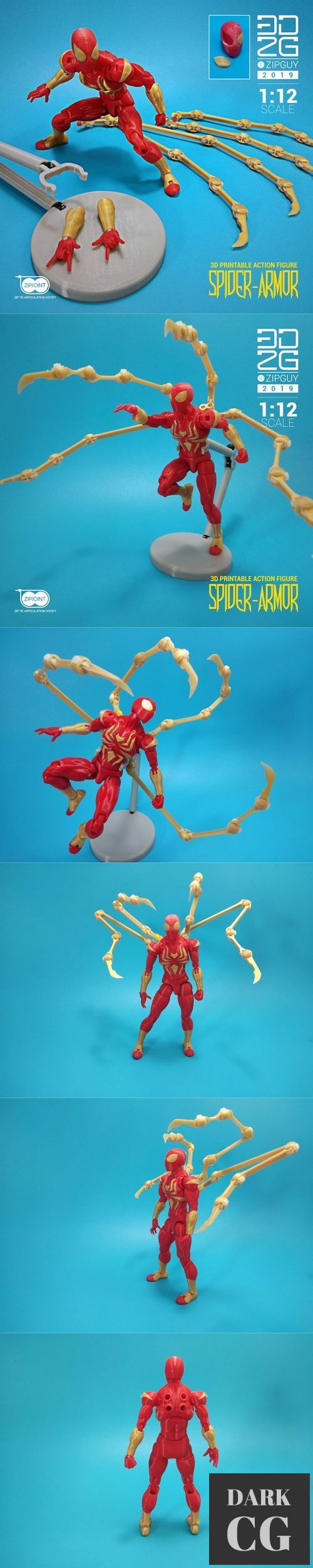 3D Model Spider armor upgrade pack 3D Print