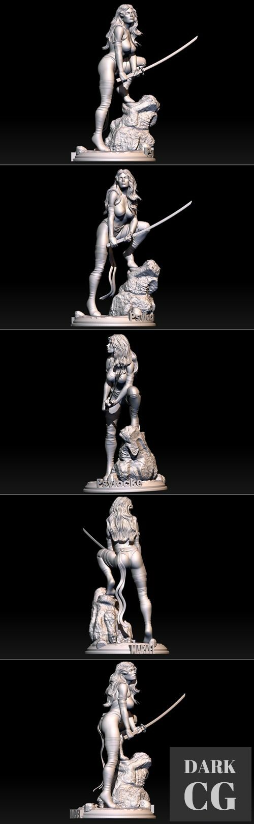 Psyloke - Marcelo version – 3D Print