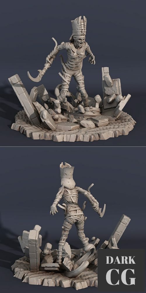 Nephtys Queen of sand Mummy – 3D Print