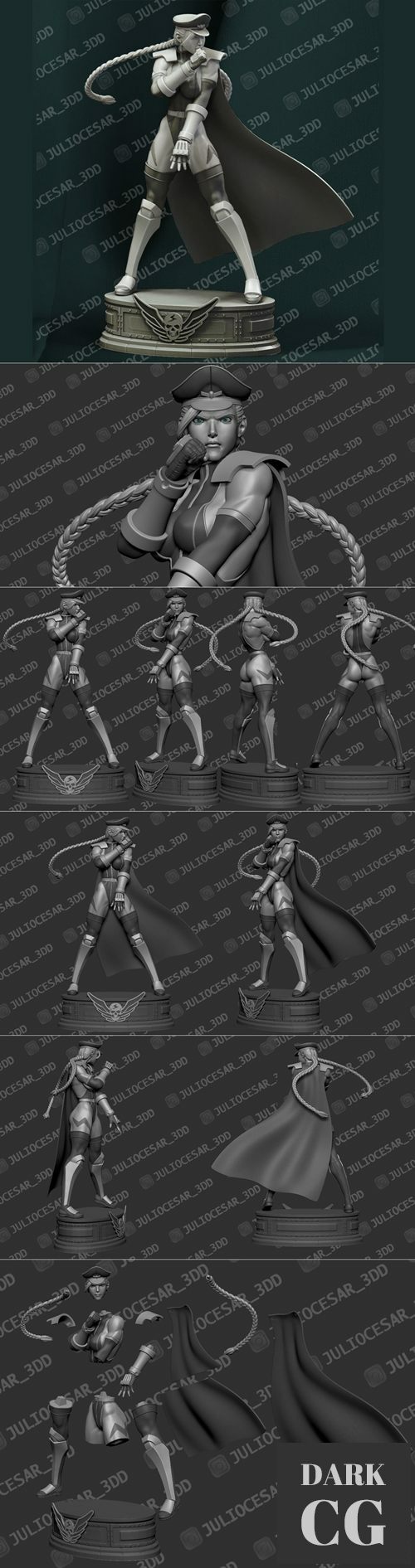 Street Fighter - Shadaloo Cammy Dictator – 3D Print