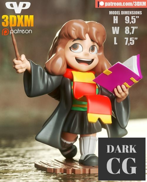 Hermiona Chibi – 3D Print