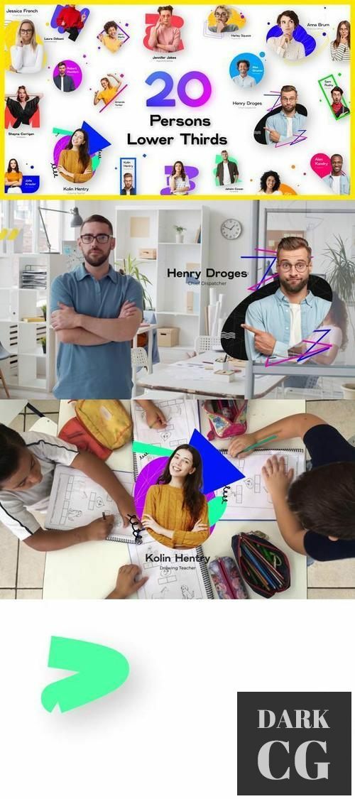 20 Person Introduction Lower Thirds 34980131
