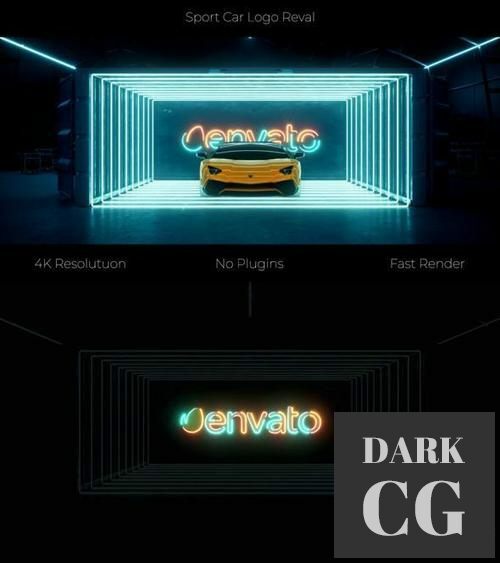 Sport Car Neon Logo 33213440